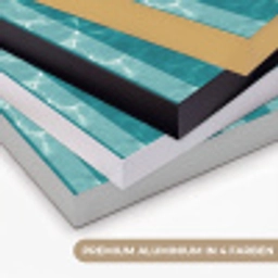 Zwembad - Strepen - Groen Textielframe zwart klein 947 -USP_kleurenDE