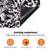 Spat - Stippen - Zwart - Wit Inductie beschermer vinyl 3mm klein 276 -zzzzzzz-td-onderkant