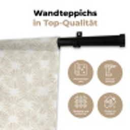 Abstract - Motief - Beige Wandkleed katoen klein 269 -tsfeer2_DE