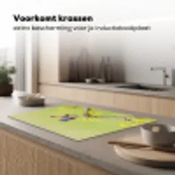Vogel - Tak - Natuur - Kleurrijk Inductie beschermer vinyl 3mm klein -sfeer1