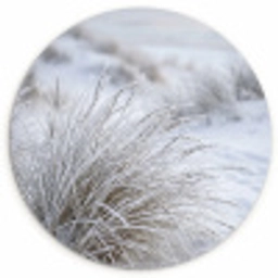 Duinen - Sneeuw - Strand - Winter - Serene Wandcirkel kunststof plaat 5mm dik klein -3d