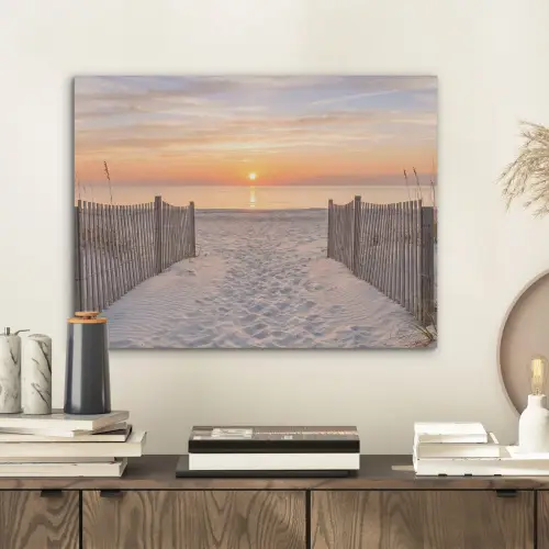 Zonsondergang - Strand - Zand PET vilt klein -sfeer1