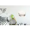 Rivierlandschap - Minimalistisch - Aardetinten Wandcirkel aluminium klein -kinderkamer