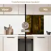 Bos - Natuur - Bomen - Landschap - Bladeren keuken achterwand 2 middel -voor-na2_NL