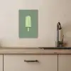 Groen - Waterijsje - Stokje - Illustratie KitchenYeah - Keuken - Canvas klein -sfeer2
