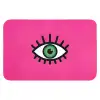 Minimalistisch - Oog - Roze WCmat klein -3d