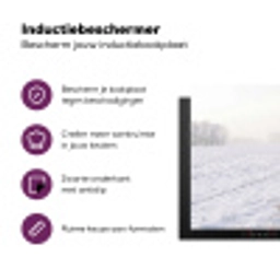 Hek - Sneeuw - Mist - Platteland - Nostalgisch Inductie beschermer vinyl 3mm klein -zzzzzzz-cc-usp
