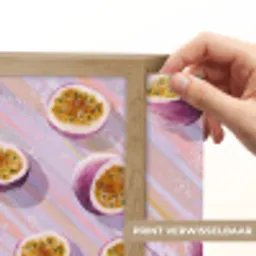 Passievrucht - Tropisch - Paars Light Box met batterij (Wandlamp) middel 907 -USP_websiteprintNL