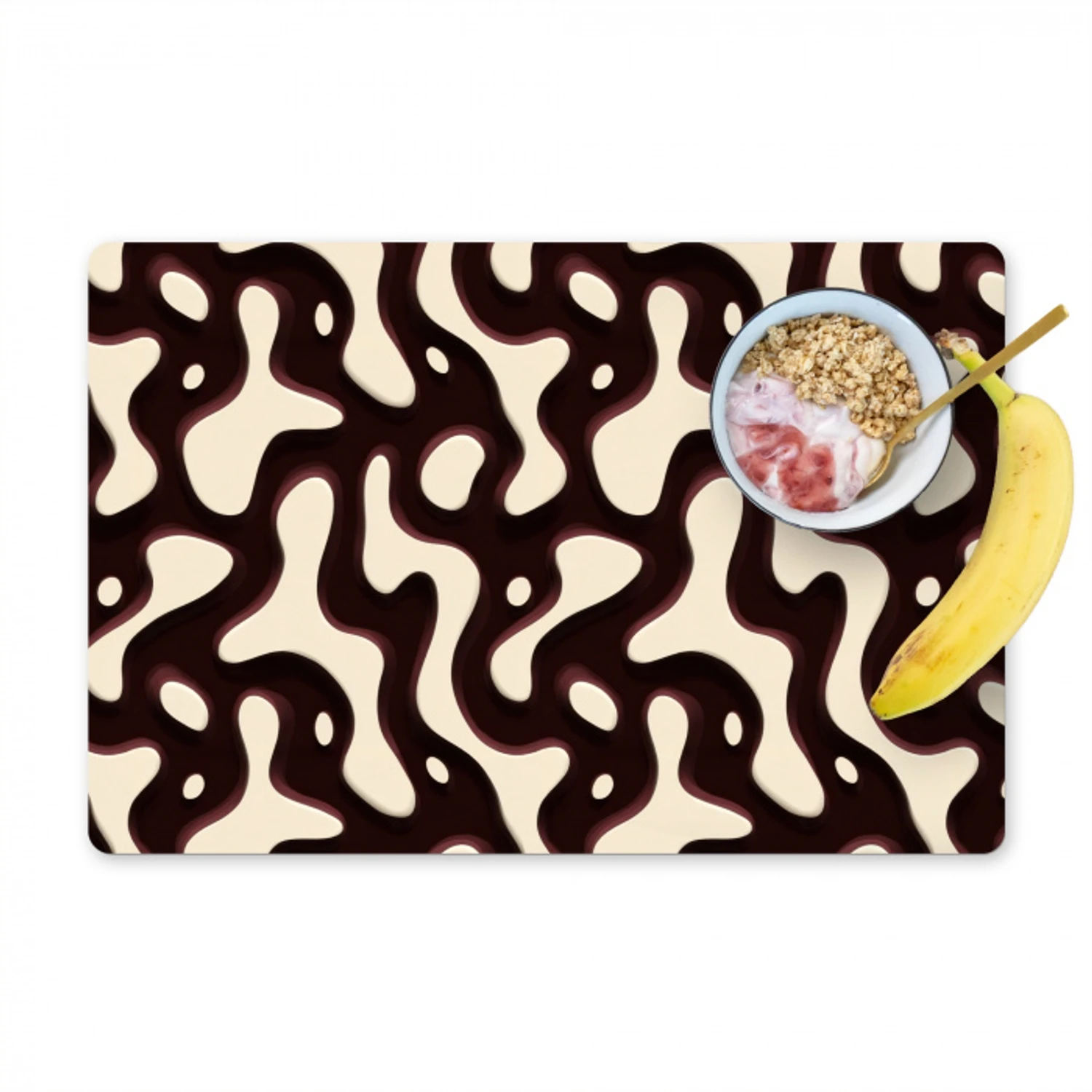 Organisch - Krachtig - Bruin Placemat vinyl groot 368 -zzzproduct_Kitchenyeah-website