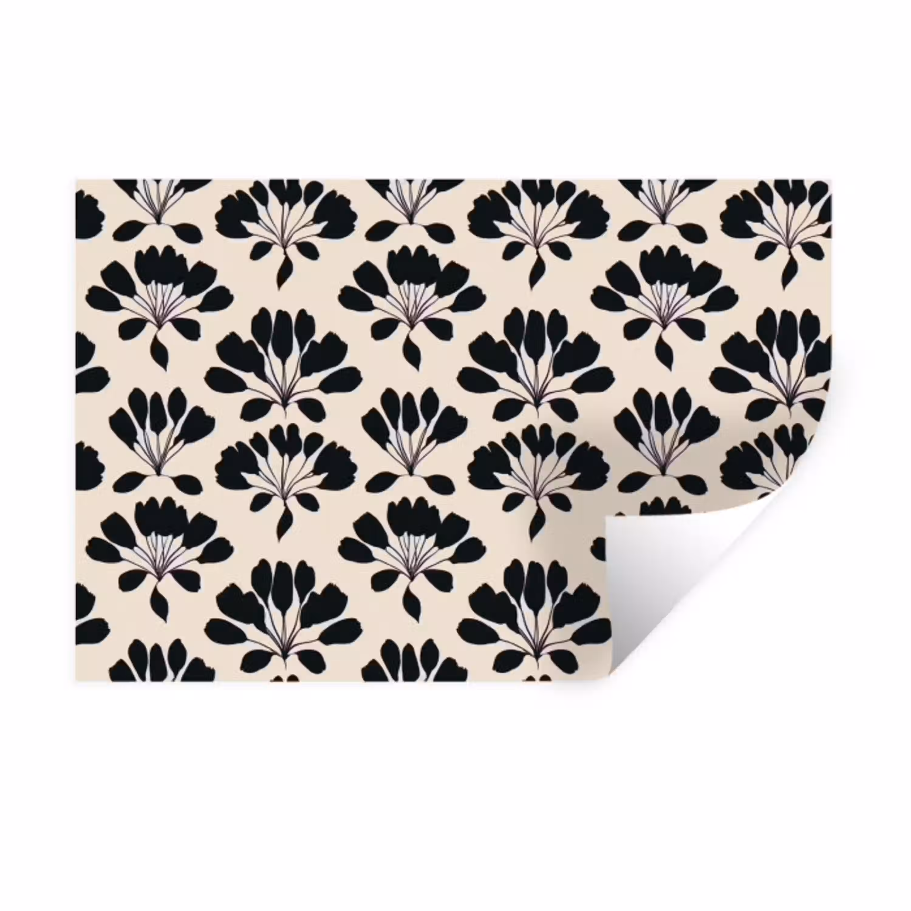 Abstract - Patroon - Zwart Muursticker klein 286 -3d
