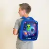 Vrolijke Ontmoeting in de Ruimte Kinderrugzak - Blauw middel -sfeer2