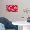 Patroon - Hartjes - Roze - Valentijn poster papier klein -sfeer3