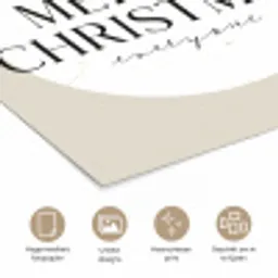 Christmas - Kerstballen - Japandi - Witte kerstballen poster papier klein -closeup_NL