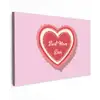Tekst - Hartje - Moeder - Roze canvas 2cm klein -z3d