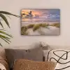 Zonsondergang - Duin - Strand - Planten - Zee canvas 2cm klein -sfeer1