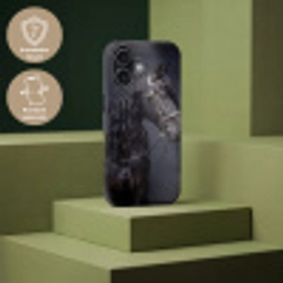 Portret - Paard - Donker Toughcase MagSafe Apple iPhone 17 klein -USP_PrintM_DE