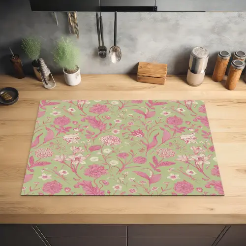 Classic - Pink - Mint Inductie beschermer vinyl 3mm klein 276 -sfeer5