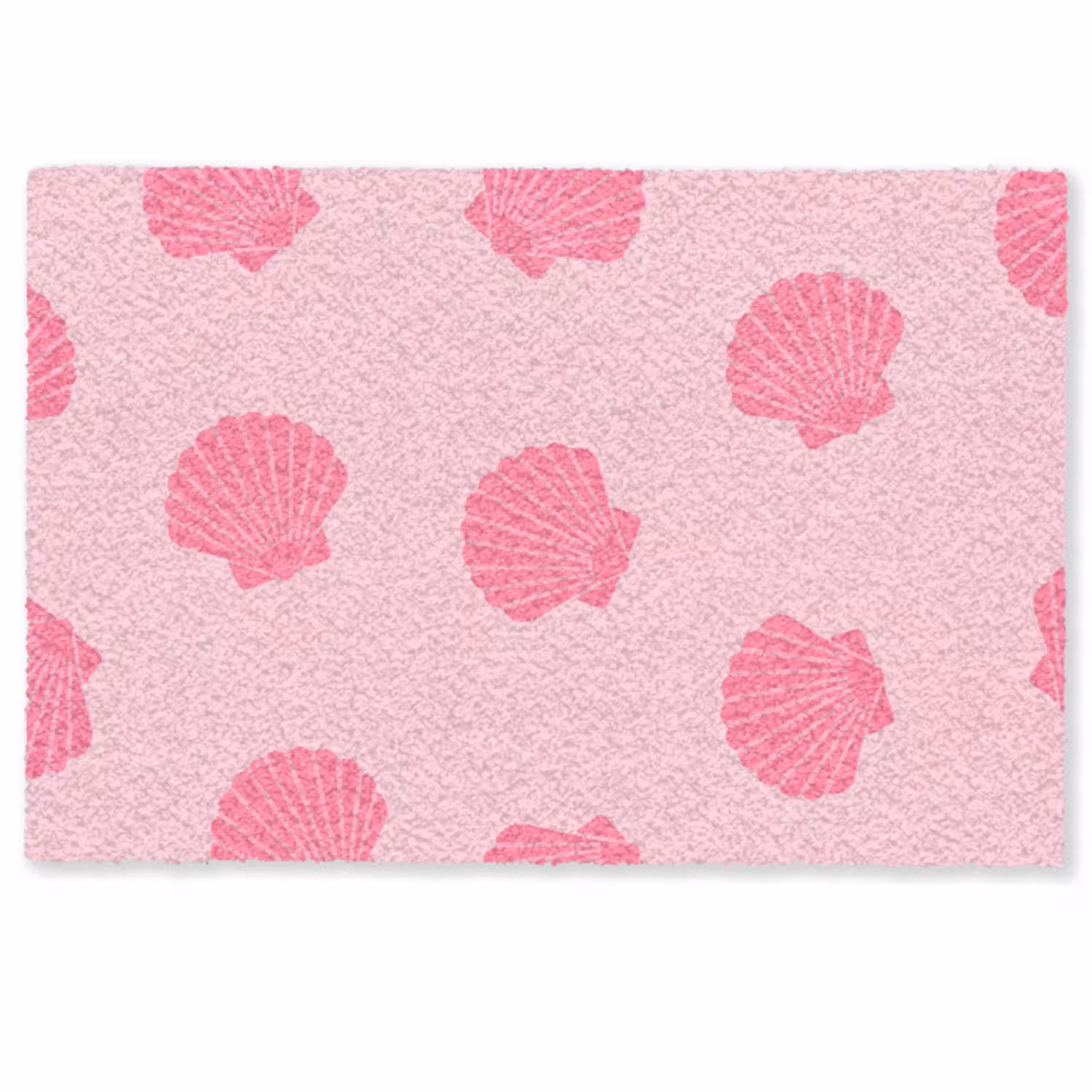 Schelp - Patroon - Zee - Modern - Roze Deurmat klein -zkaufland3d