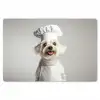 Hond - Wit - Kok Placemat vinyl groot -zzsfeer1_Kitchenyeah-website