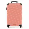 Boho - Zalmroze patroon NBS - Handbagage koffer - Unisex middel -productfoto_recht