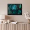 Inductie mat - Jungle - Inductie beschermer - Palmblad - Natuur fotolijst zwart zonder passe partout klein -sfeer5