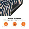 Zebra - Patroon - Blauw - Beige Inductie beschermer vinyl 3mm klein 276 -zzzzzzz-td-onderkant