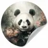 Panda - Dieren - Bloemen - Planten Wandcirkel behangsticker klein -3d