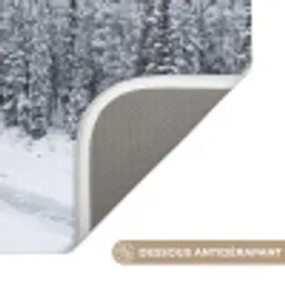 Rivier - Bevroren - Landschap - Winter Badmat klein -USP_AntislipFR