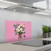 Bloemen - Quote - Kaartje - Kleurrijk keuken achterwand spatscherm klein -3d_schuin