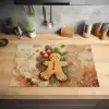 Kerstmis - Koekje - Poppetje - Speculaas Inductie beschermer vinyl 3mm klein -sfeer5
