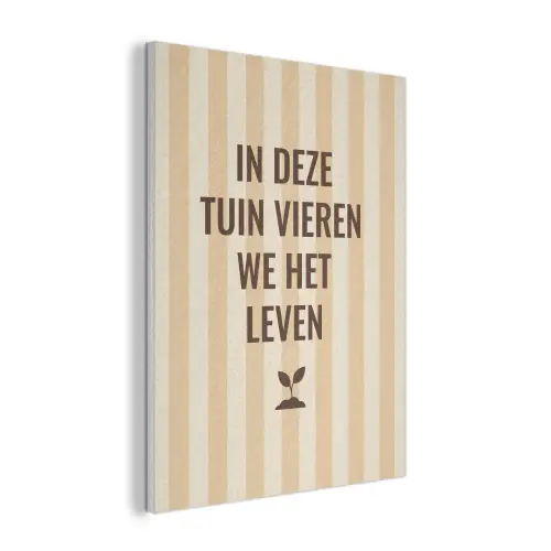 Tuin - Quote - Strepen - Zomer PET vilt klein -3d