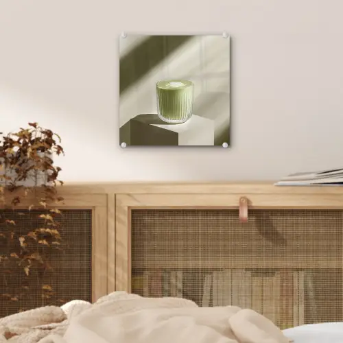 Matcha - Glas - Groen - Minimalistisch plexiglas 5mm klein -sfeer4