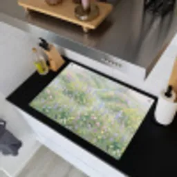 Bloemenveld - Heuvels - Kleurrijk Inductie beschemer met haakjes klein -sfeer1
