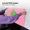 Illustratie - Blad - Minimalistisch - Groen Inductie beschemer met haakjes klein -ky-ophangen-nl