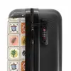 Zomerse tegeltjes print NBS - Handbagage koffer - Volwassenen Unisex middel -slot