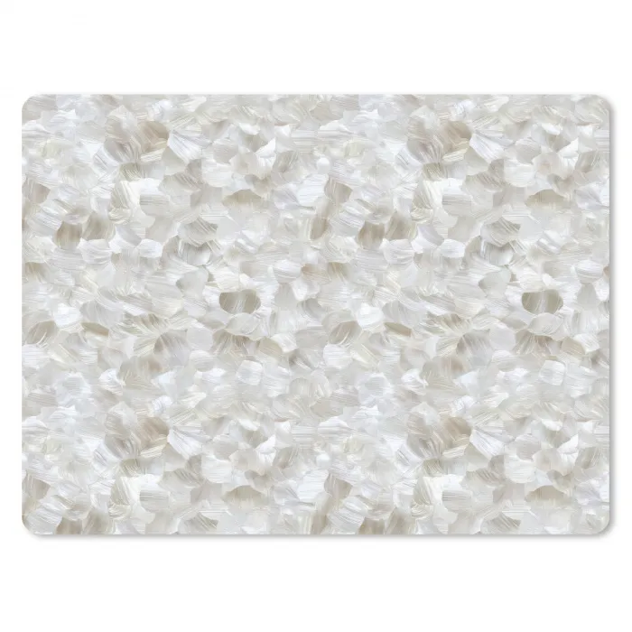 Wit - Penseelstreken - Reliëfeffect muismat rubber klein 262 -3d