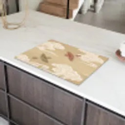Vogels - Vliegen - Beige Inductie beschermer vinyl 3mm klein -sfeer8