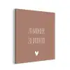 Spreuken - Zo moeder zo dochter - Mama - Dochter - Quotes aluminium wit klein -3d