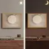 Vogel - Beige - Japandi Light Box met batterij (Wandlamp) middel -sfeer3