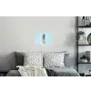 Blauw - Ananas - Disco - Discobal Muursticker klein -slaapkamer