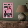 Flamingo - Roze - Vogel - Decoratie aluminium wit klein -sfeer2