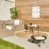 Kerst - Let it snow - Sneeuwvlok - Winter - Quotes Tuinposter op houten frame 2 cm dik klein -sfeer2