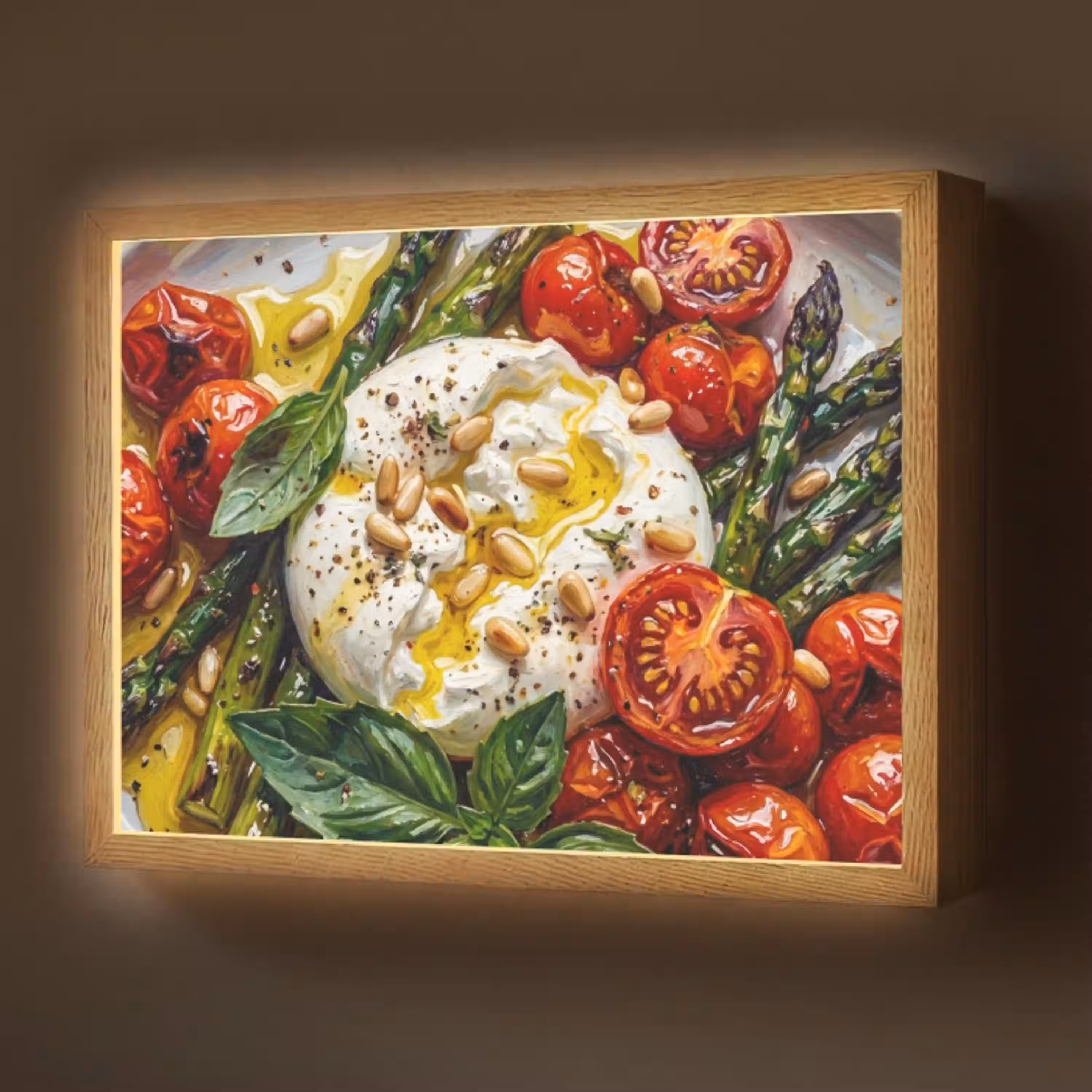 Eten - Groenten - Kaas - Modern - Vers Light Box met batterij (Wandlamp) middel -z3d_website