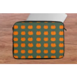 Pompoen - Patroon - Oranje laptophoes neopreen klein 279 -tafel