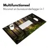 Bos - Gras - Zonlicht Muismat XXL klein -sfeer4