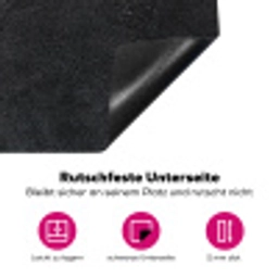 Diep Antraciet Textuur Inductie beschermer vinyl 3mm klein -zzzzzzz-lf-onderkant