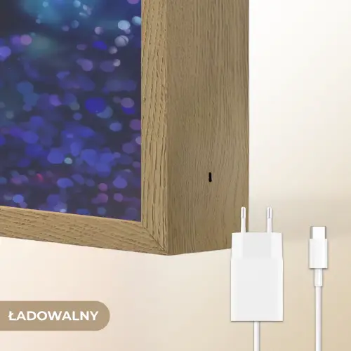 Flamingo's - Dieren - Ruimte - Galaxy Light Box met batterij (Wandlamp kind) middel -USP_websiteoplaadbaarNL