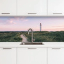 Vuurtoren - Duinlandschap - Zee keuken achterwand 2 middel -3d