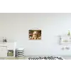 Konijn - Paaseieren - Stilleven textielposter latten blank klein -kinderkamer