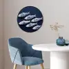 Vissen - Delfts - Blauw - Keramiek Fotolijst rond zonder passe partout klein -sfeer2
